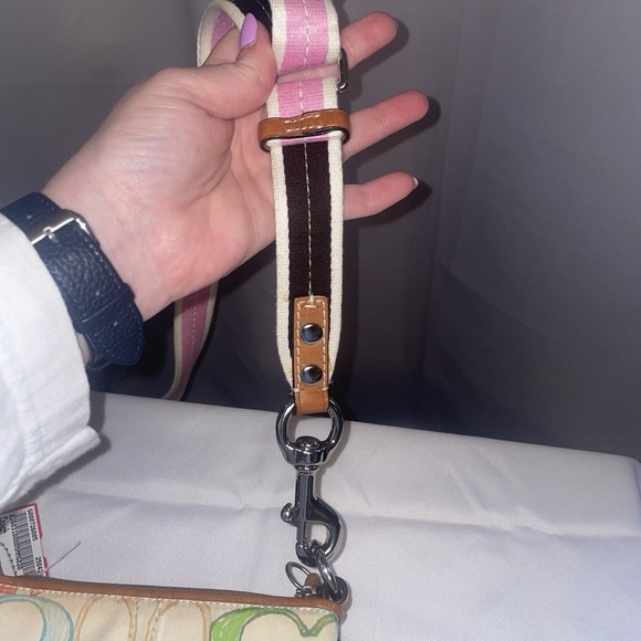 Coach Signature C Pastel Rainbow Scribble Swingpack Crossbody Bag Purse Y2K - Picture 11 of 14